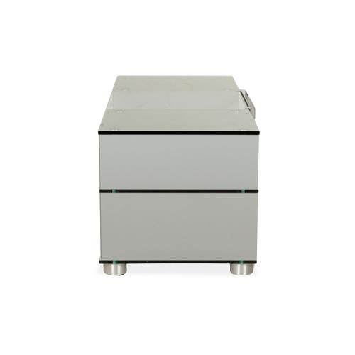 Spectral Glass Sideboard in Silver For Sale - Image 9 of 10