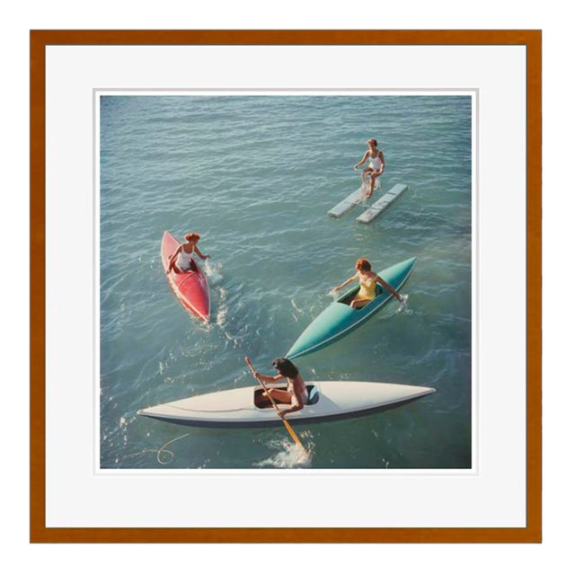 Lake Tahoe Trip 1959 by Slim Aarons Brown Framed C Print For Sale