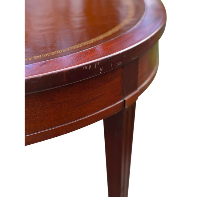 1960s Mid Century Leather Top Coffee Table on Casters by Mersman Chairish