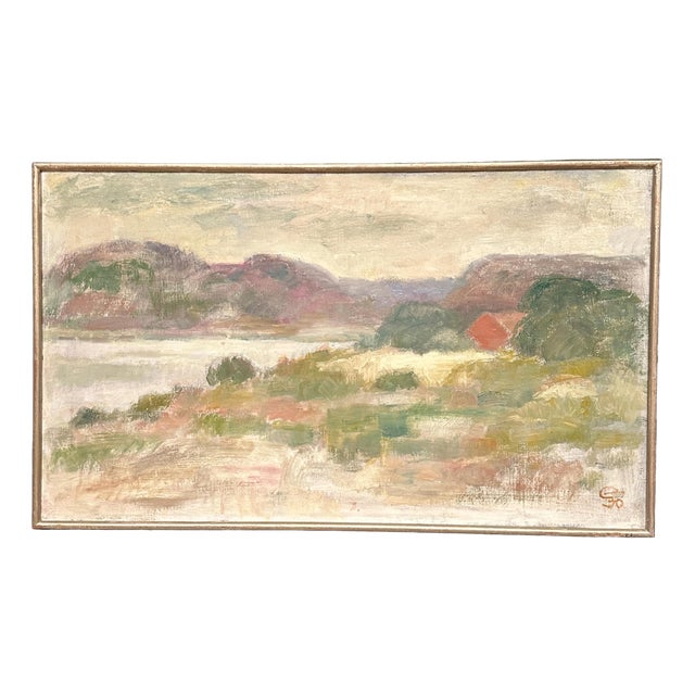 Gunnel Forssell, Early Morning, 1950s, Oil on Canvas, Framed For Sale