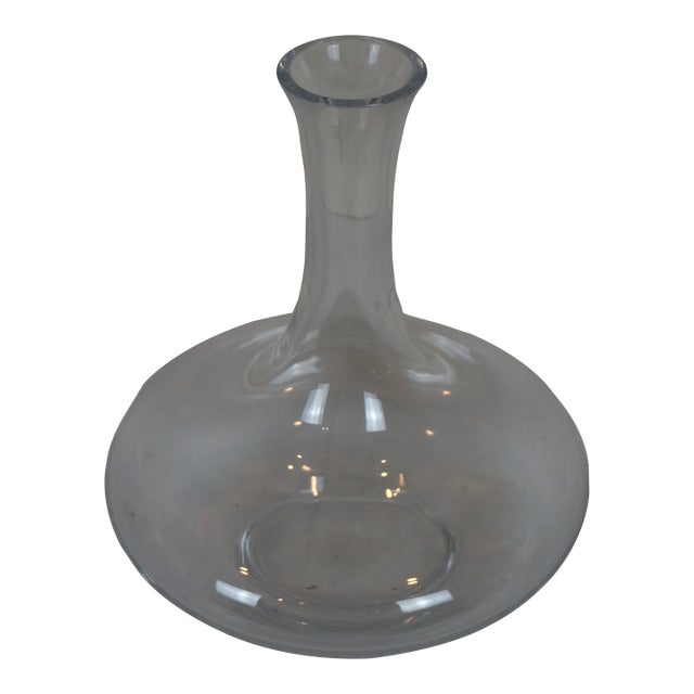 Vintage Christofle Crystal Wine Bottle Decanter Vase For Sale