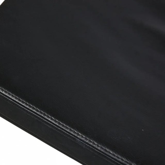 Vintage EA223 Stool in Black Leather by Charles Eames, 2000s For Sale - Image 3 of 10