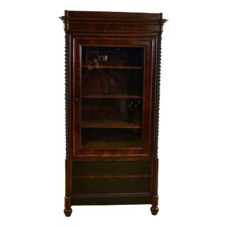 Antique Wooden Display Cabinet For Sale