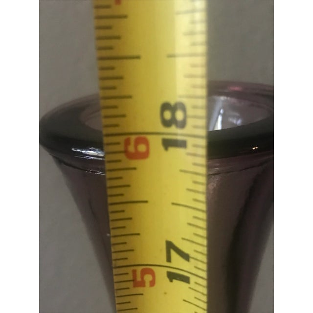 Contemporary Vintage 1990s Amethyst Vases, Made in Spain - a Pair For Sale - Image 3 of 7