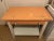 Orange Vintage Hungarian Wood Kitchen Table For Sale - Image 8 of 11