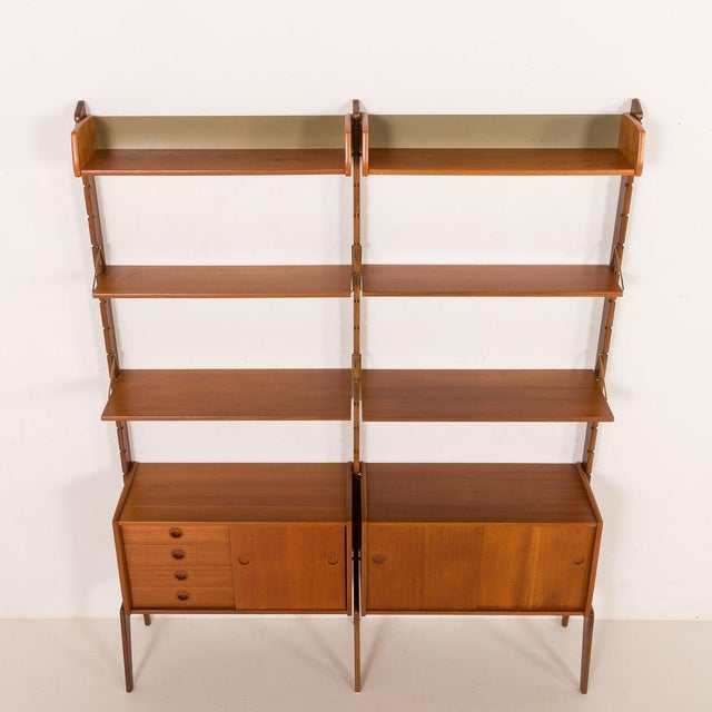 1960s Ergo Freestanding Wall Unit from John Texmon, Norway, 1960s, Set of 11 For Sale - Image 5 of 18