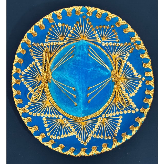 Set of 3 Vintage Mexican Charro Mariachi Sombreros, Pigalle & Salazar Yepez, Folk Art Wall Decor For Sale - Image 4 of 9