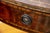 Early 18th Century Federal Mahogany Pembroke Drop Leaf Table With Satinwood Inlaid Legs and Brass Pull For Sale - Image 9 of 9