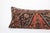 Antique Handwoven Kurdish Rug Lumbar Pillow Cushion -16'' X 38'' For Sale - Image 4 of 9