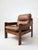Vintage Brutalist Leather Armchair, 1960s For Sale - Image 4 of 4