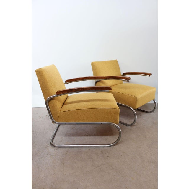 Bauhaus S 411 Chairs from Thonet, 1935, Set of 2 For Sale - Image 16 of 18