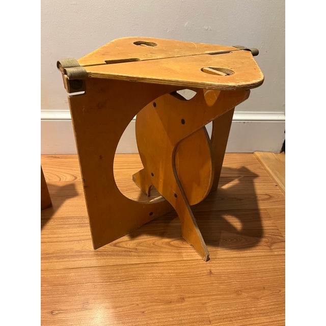 1980s Barry Simpson’s Rooster Foldable Stools for Dirt Road Stools ...