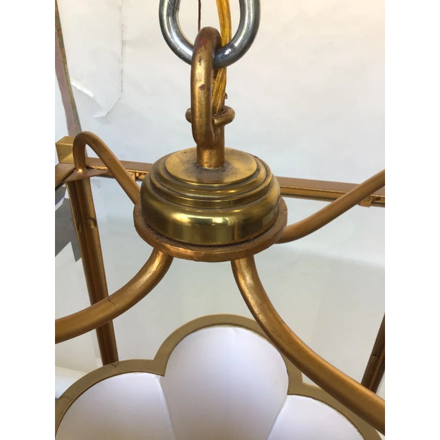 1990s Gold Gilded Finished Iron Lantern For Sale In Dallas - Image 6 of 13