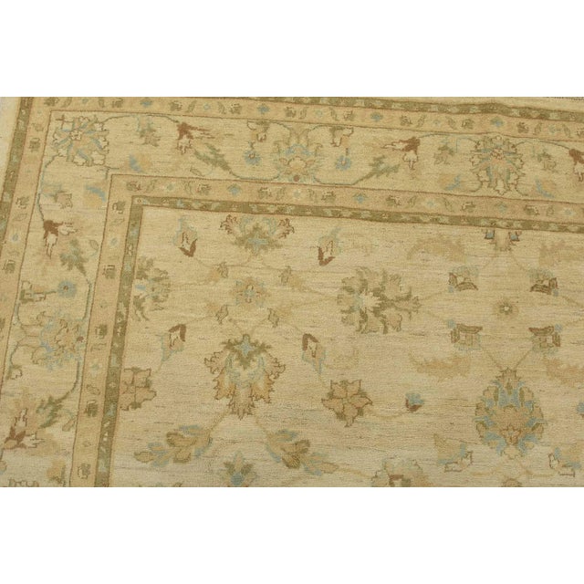 Textile Ziegler Rug 8’5” X 9’7” Beige Wool Traditional Hand-Knotted Oriental Carpet For Sale - Image 7 of 15