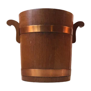 Mid-Century Danish Teak and Copper Champagne Ice Bucket, 1960s
