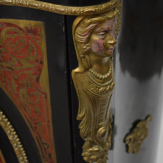 Late 19th Century Antique French Style Marble Top Two Door Cupboard For Sale - Image 5 of 9