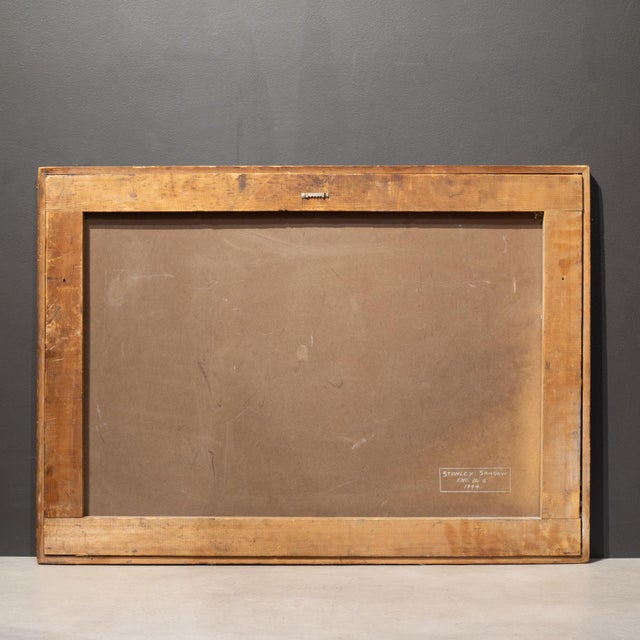 Brown Vintage World War Ll Camp Shanks Fire Dept. Hand-Painted Equipment Award Sign, 1944-1947 For Sale - Image 8 of 10