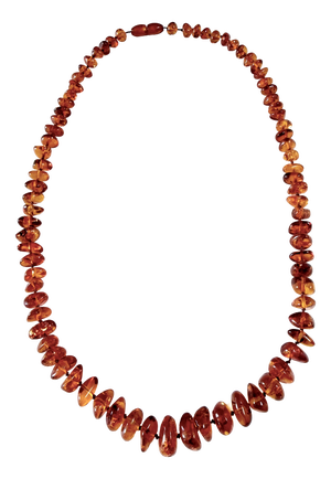 Vintage Italian Baltic Amber Graduated Bead Necklace, 1970s