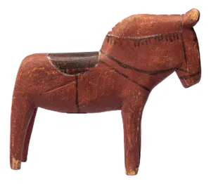 Antique Dala Horse in Wood, 1890s