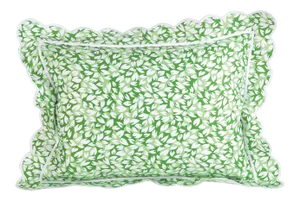 Petals Sham in Green in Standard