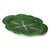 Rustic European Attributed to Bordallo Pinheiro Majolica Style Cabbage Form Oval Serving Platter For Sale - Image 3 of 3