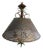 Palm Beach Regency 3 Light Wicker Shade Pineapple Chandelier Fixture For Sale