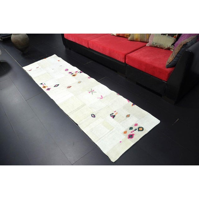 Vintage Hemp Patchwork Runner Rug, 1960s For Sale - Image 10 of 10