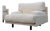 Italian Postmodern Oversized Lounge Chair in Cream Upholstery, 1970s, Mid-Century For Sale