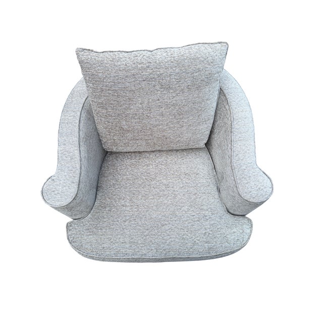 Bernhardt Tara Swivel Arm Chair - A Pair For Sale - Image 9 of 14