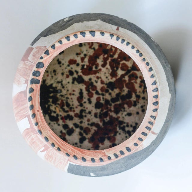 Large Abstract Studio Pottery Vase, 1960s For Sale - Image 6 of 9