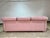 American Leather Vintage Postmodern 1990’s Sculptural Pink Leather Sofa For Sale - Image 4 of 12
