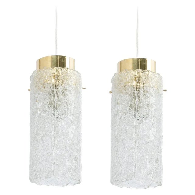 Small Murano Pendant Light attributed to Hillebrand, 1960s For Sale - Image 10 of 10