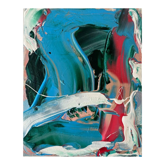 Matthew Izzo Abstract Acrylic Painting on Canvas For Sale