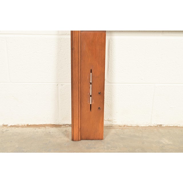 Brown Mid-Century Modern Sculpted Walnut Queen Size Headboard, 1960s For Sale - Image 8 of 10