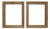 Pair of Woven Oak Wood Picture Frames Fits 16" X 20" Rabbet Opening Mid Century Modern For Sale