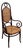 Vienna Secession Bent Oak & Cane High Back Armhair No. 17 Attributed to Thonet For Sale