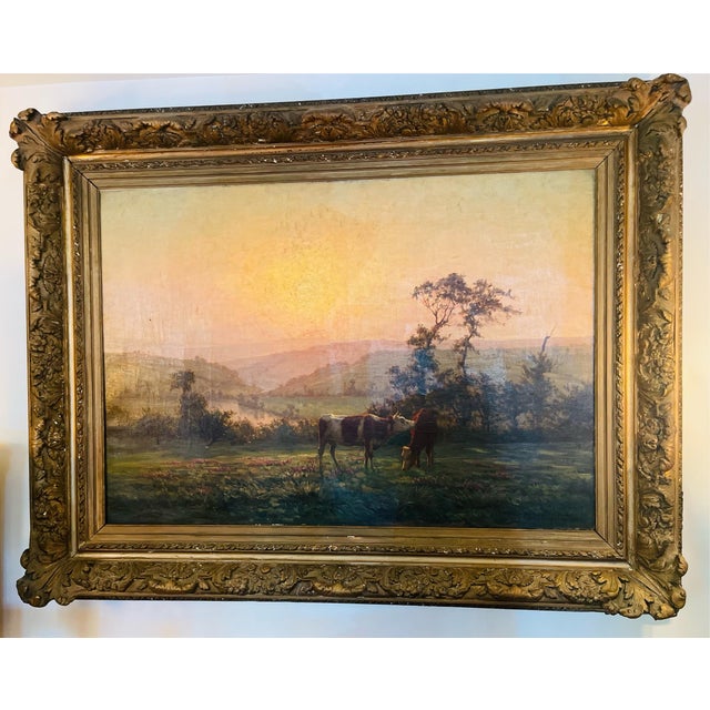 Felix Planquette XL Oil on Canvas 1906 For Sale - Image 10 of 14