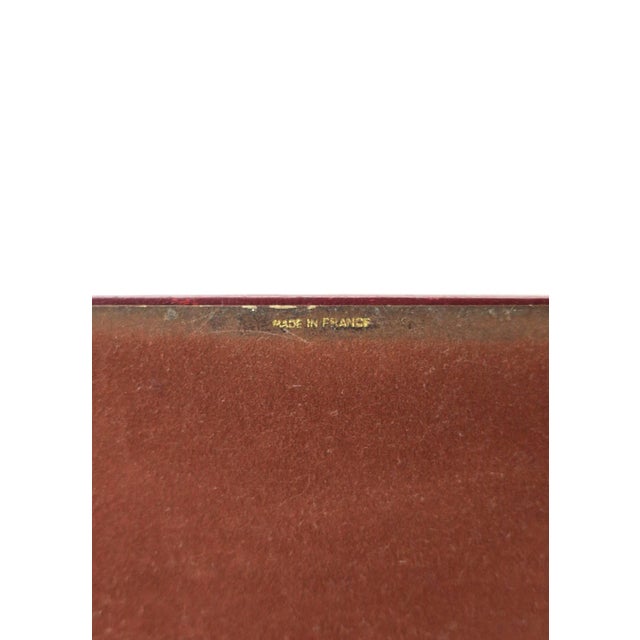 French Leather Mail Desk Holder, Cartier Style, Mid-20th Century, France For Sale - Image 11 of 11