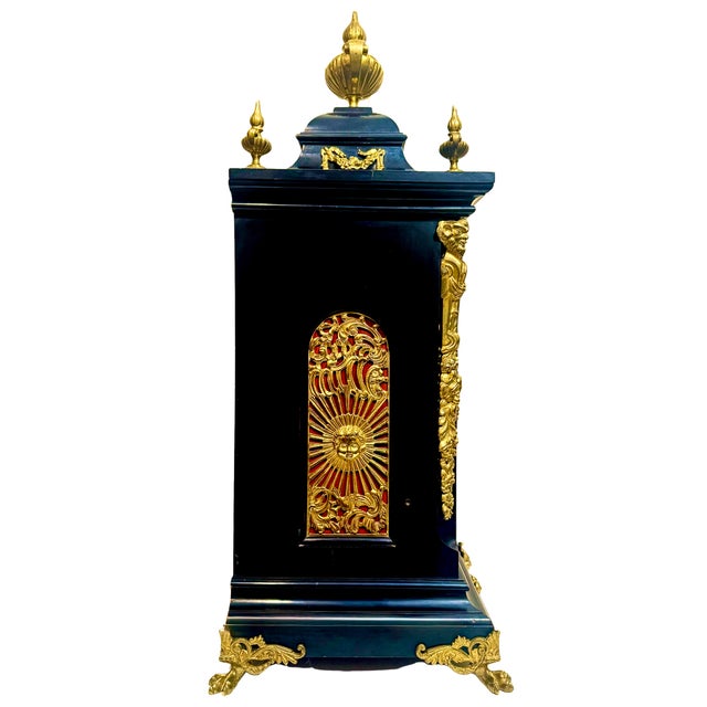 Victorian Antique Winterhalder & Hofmeier Bracket Clock** Rare Find Good Condition For Sale - Image 3 of 10