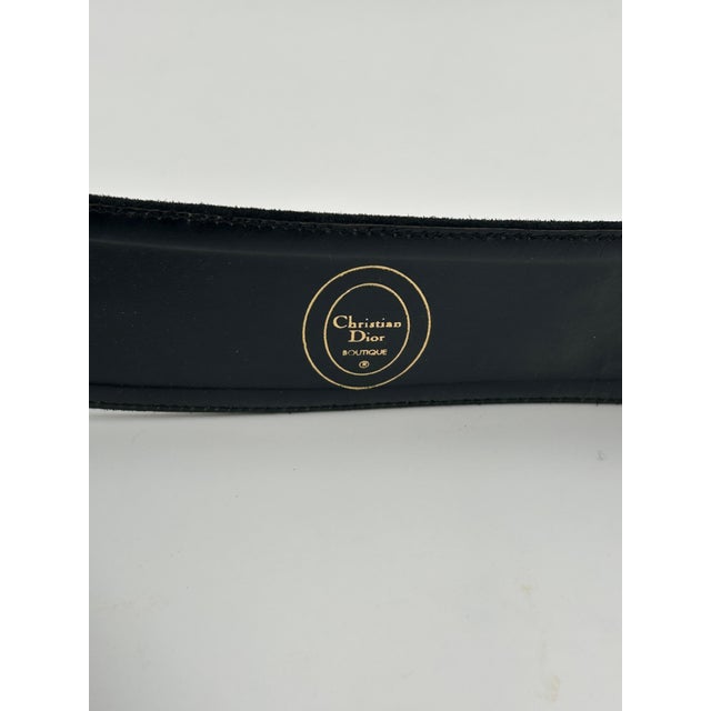 Christian Dior Christian Dior Leather And Gripoix Belt For Sale - Image 4 of 8