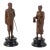 A Pair of Patinated Bronze Sculpture of a Couple For Sale