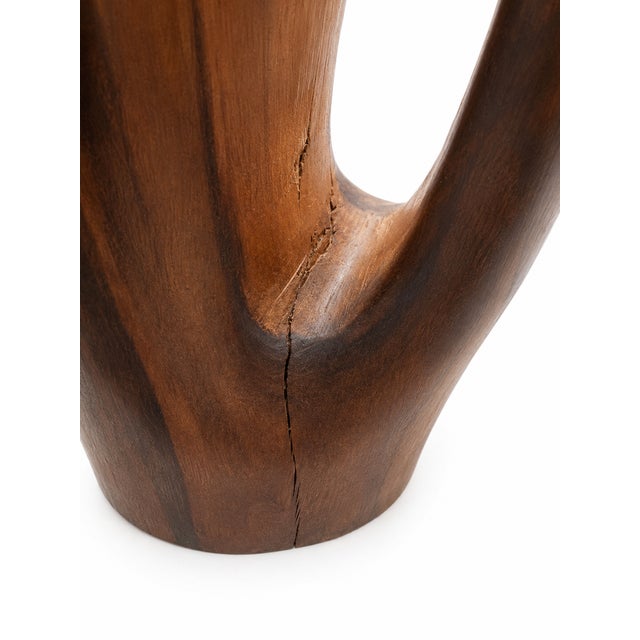 Vintage Monoxyle Hardwood Vase by Alexandre Noll, 1970s For Sale - Image 6 of 10