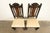 1920s Berkey & Gay Antique English Jacobean Carved Walnut Side Chairs or Dining Chairs, Pair For Sale - Image 5 of 14