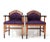 Set of Art Deco Amsterdamse School Armchairs in Oak, 1920s For Sale - Image 3 of 13