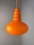 Hanging Lamp in Orange Glass from Peill & Putzler For Sale - Image 11 of 11