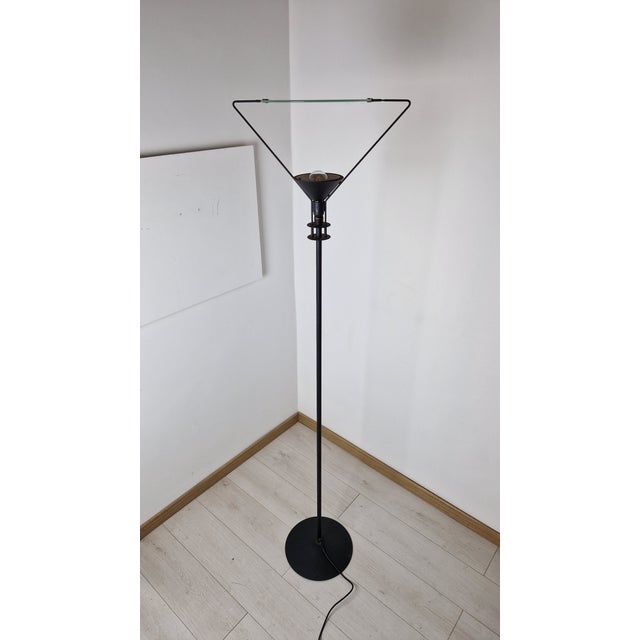 Metal Polifemo Glass Floor Lamp by Carlo Forcolini for Artemide For Sale - Image 7 of 7
