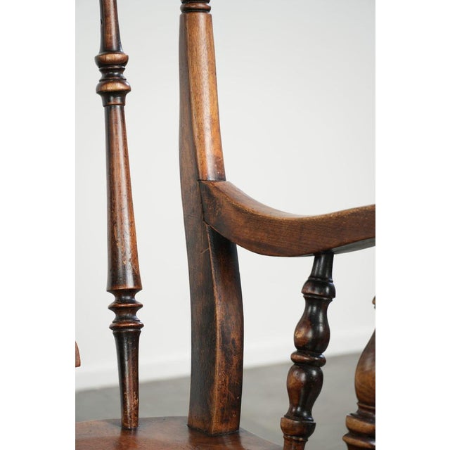 Antique English Wooden Windsor Spindle Chair, Early 19th Century For Sale - Image 15 of 17