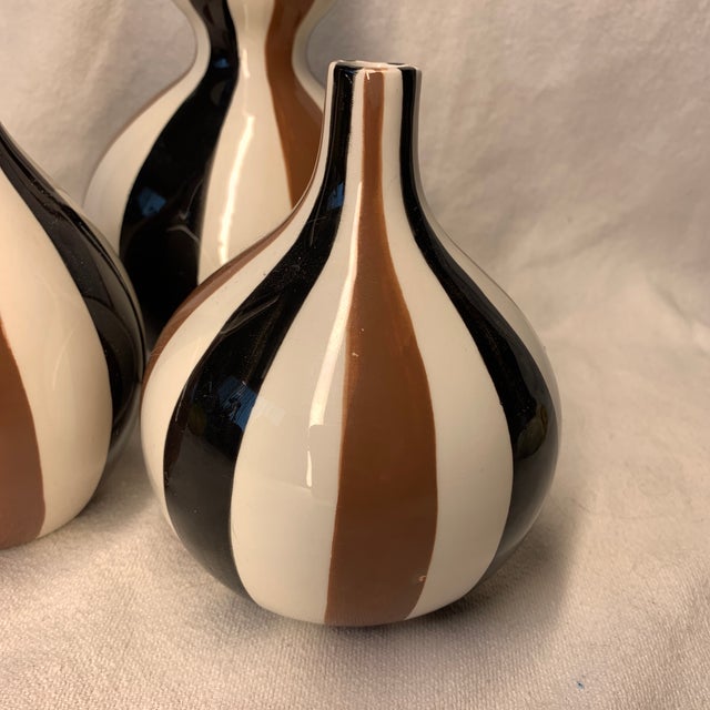 Jonathan Adler Vintage Jonathan Adler Stripes Vases - Set of 3 For Sale - Image 4 of 7