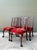 Wood Vintage Hand Carved Chippendale Dining Chairs in 80s Yves St Laurent Printed Velvet - Set of 4 For Sale - Image 7 of 12