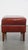 Cognac-Colored Stool in Cowhide Leather For Sale - Image 5 of 10